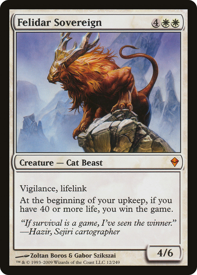 Felidar Sovereign [Zendikar] Foil