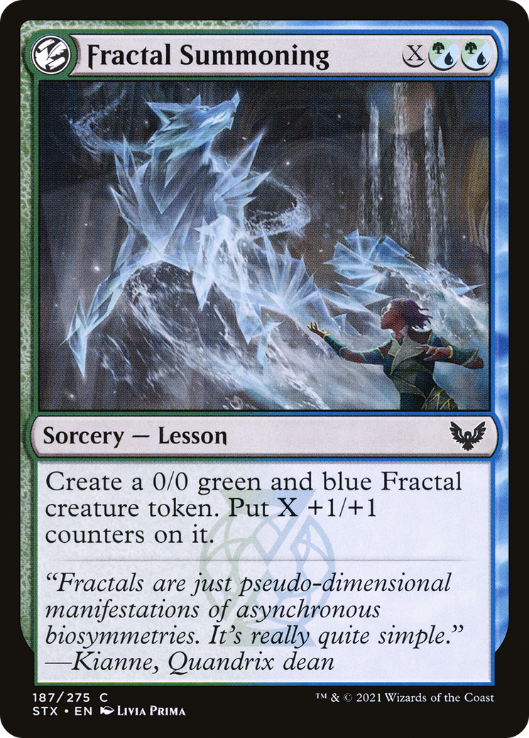 Fractal Summoning [Strixhaven: School of Mages] Foil