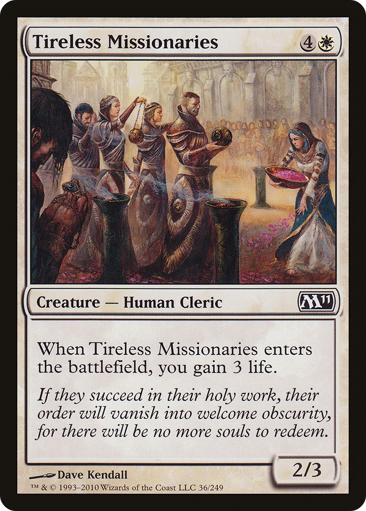Tireless Missionaries [Magic 2011] Foil