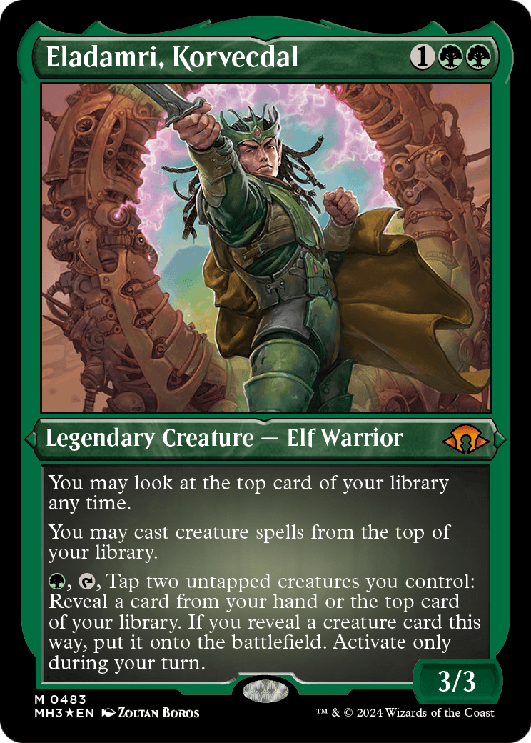 Eladamri, Korvecdal (MH3-483) - Modern Horizons 3 Etched Foil