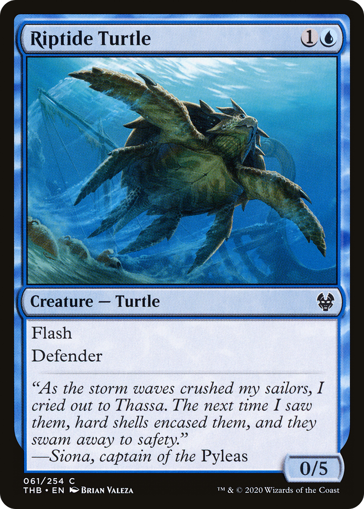 Riptide Turtle [Theros Beyond Death] Foil