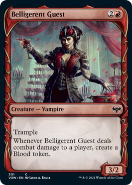 Belligerent Guest Showcase 301/277 (Innistrad: Crimson Vow)  - Foil