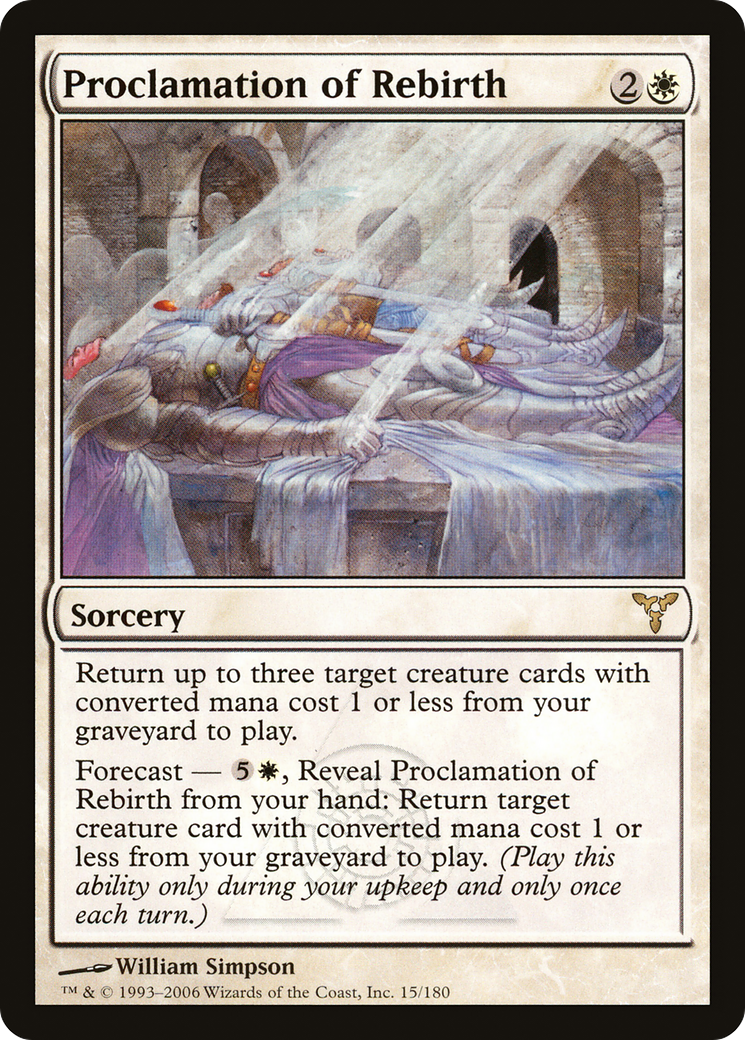 Proclamation of Rebirth [Dissension] Foil