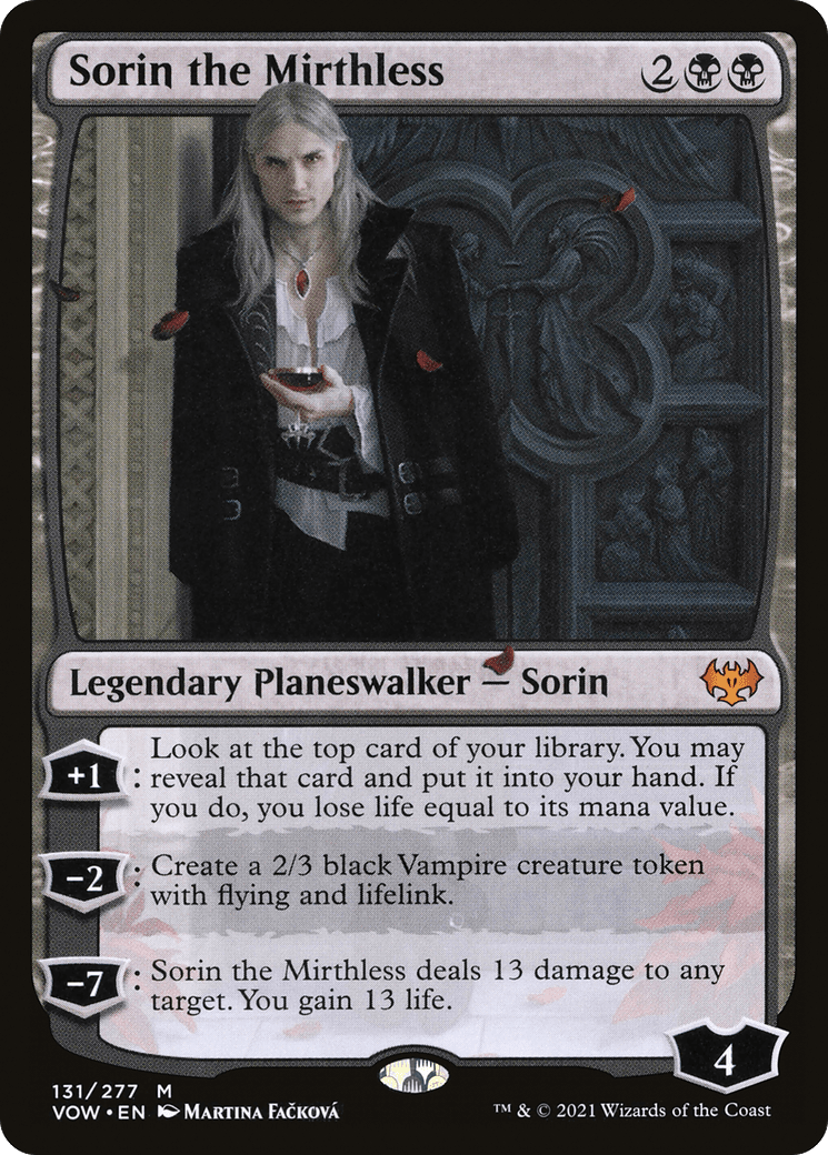 Sorin the Mirthless [Innistrad: Crimson Vow] Foil