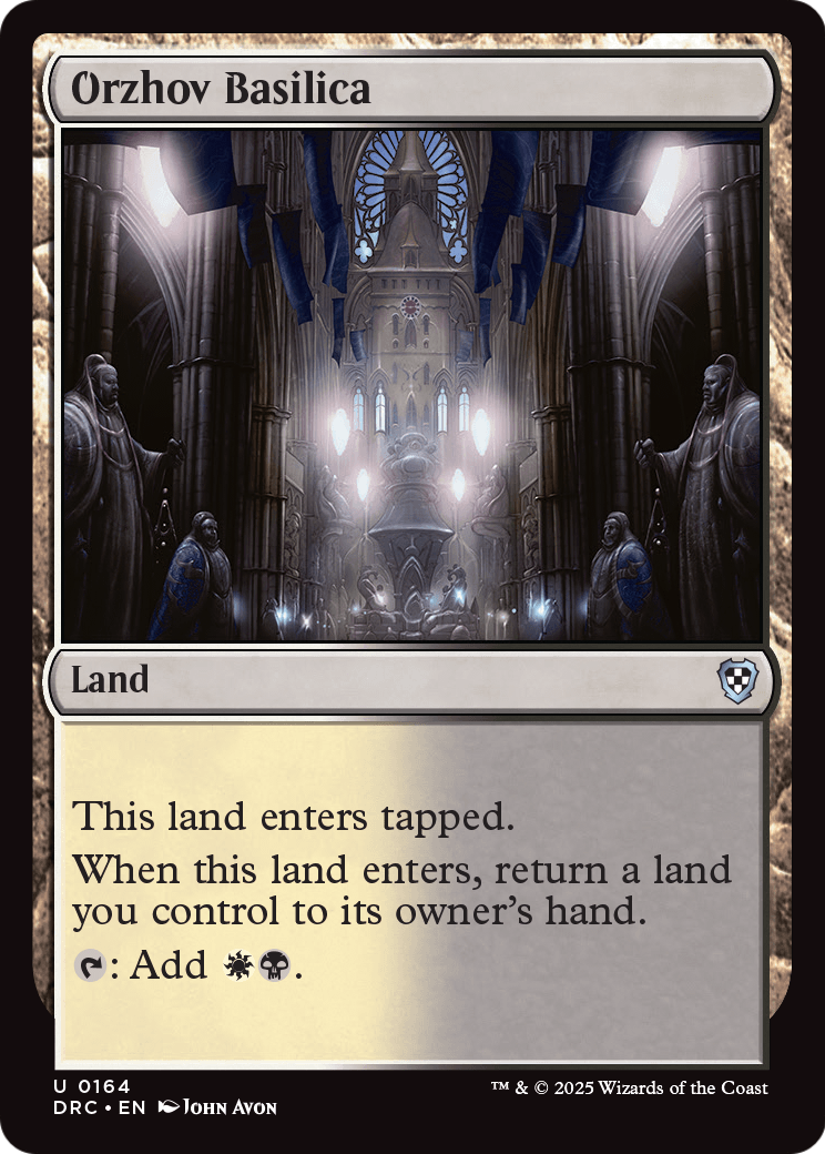 Orzhov Basilica (-164) [Commander: Aetherdrift]