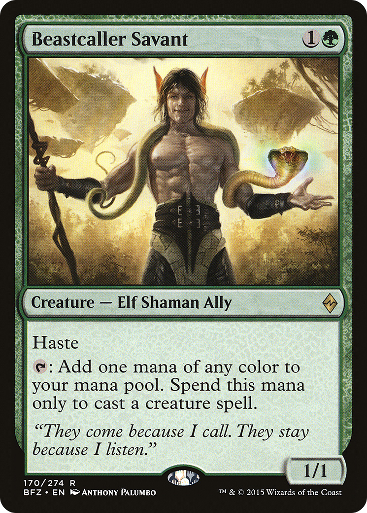 Beastcaller Savant [Battle for Zendikar] Foil
