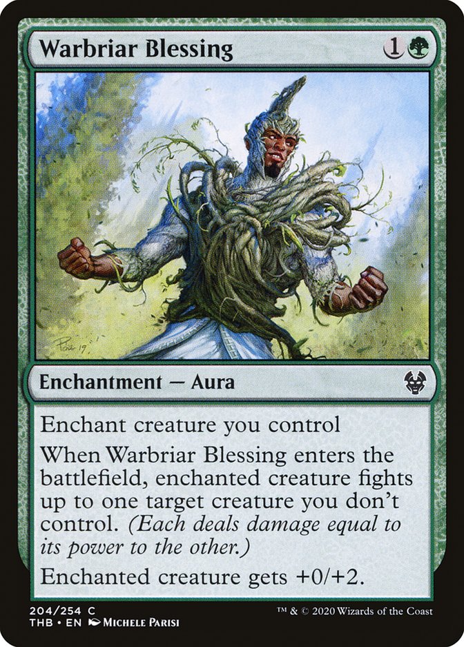 Warbriar Blessing 204/254 (Theros Beyond Death)  - Foil