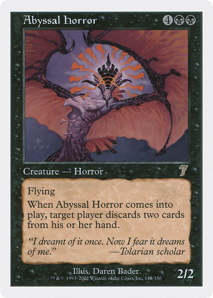 Abyssal Horror (7ED-115) - Seventh Edition