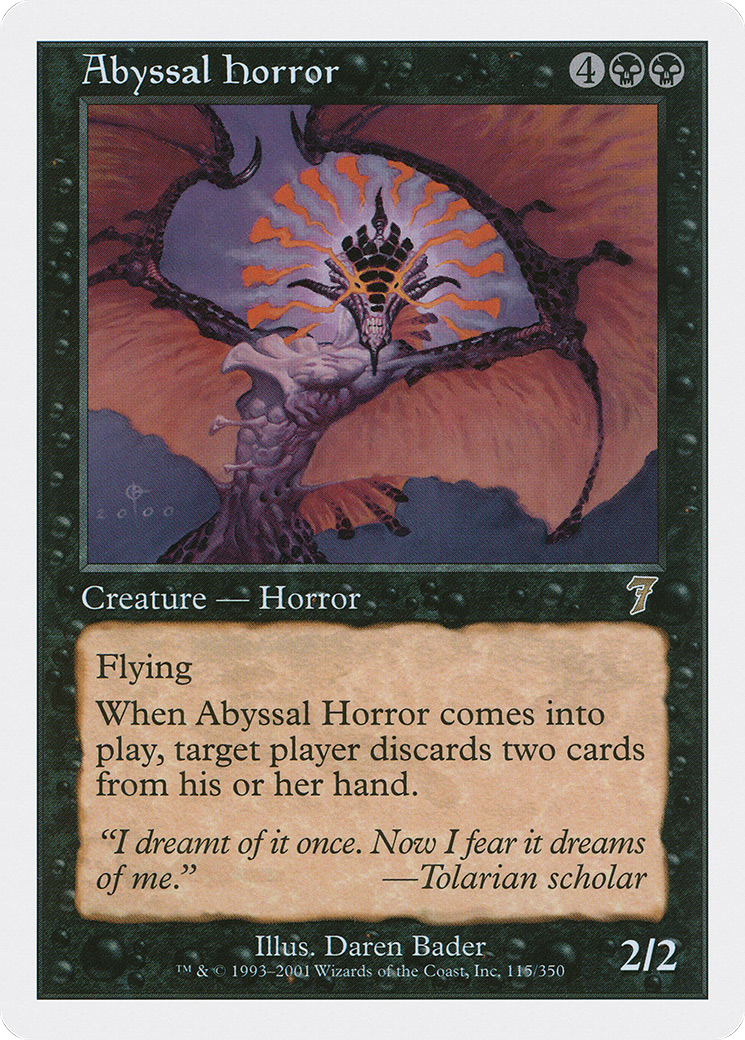 Abyssal Horror [Seventh Edition] Foil