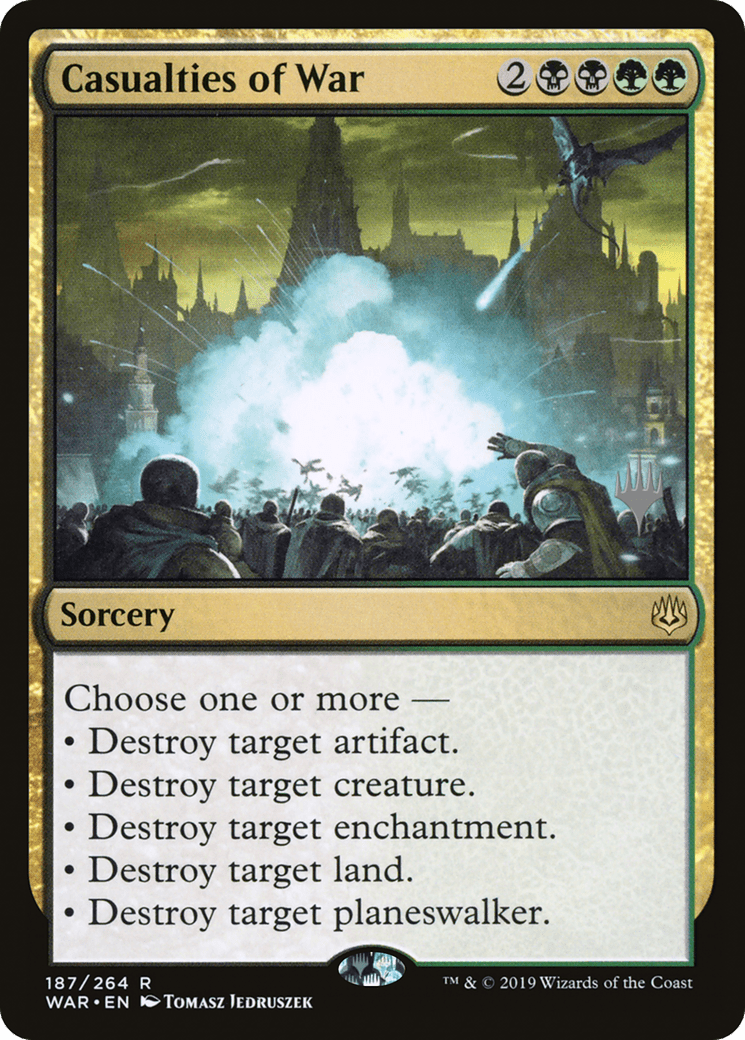 Casualties of War (Promo Pack) [War of the Spark Promos] Foil