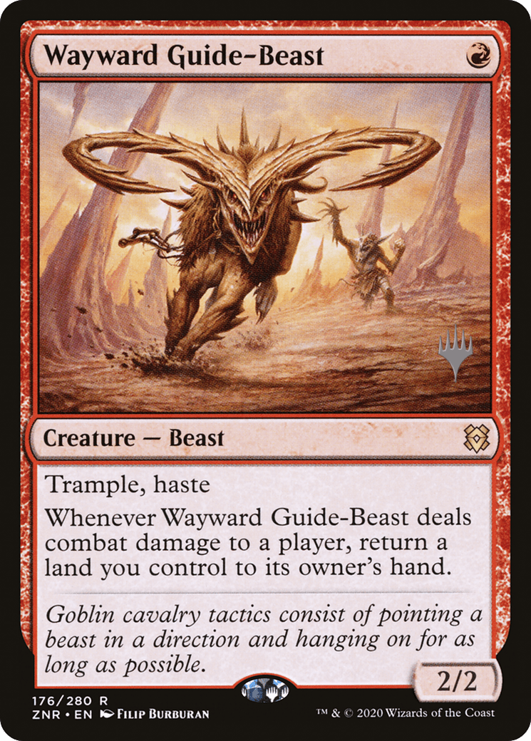 Wayward Guide-Beast (Promo Pack) [Zendikar Rising Promos] Foil