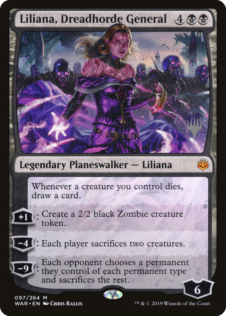 Liliana, Dreadhorde General (Promo Pack) [War of the Spark Promos] Foil