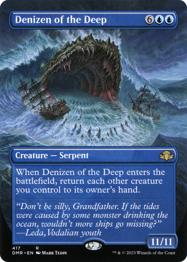 Denizen of the Deep (Borderless Alternate Art) [Dominaria Remastered]
