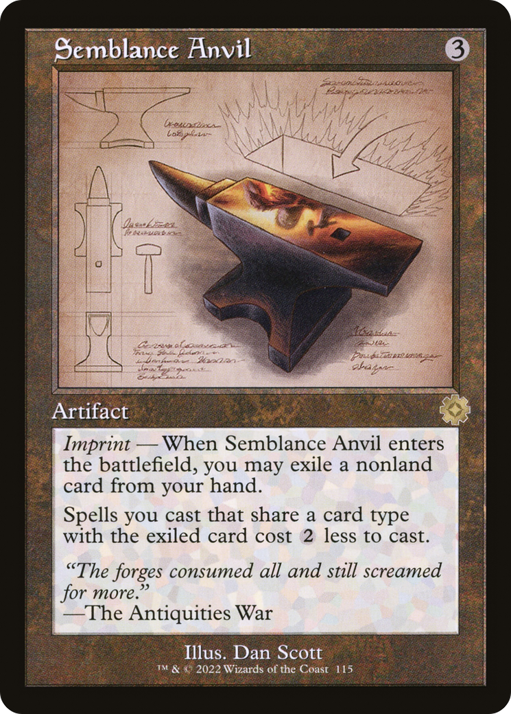 Semblance Anvil (Retro Schematic) [The Brothers' War Retro Artifacts] Foil