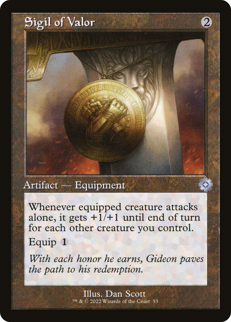 Sigil of Valor (Retro) [The Brothers' War Retro Artifacts] Foil