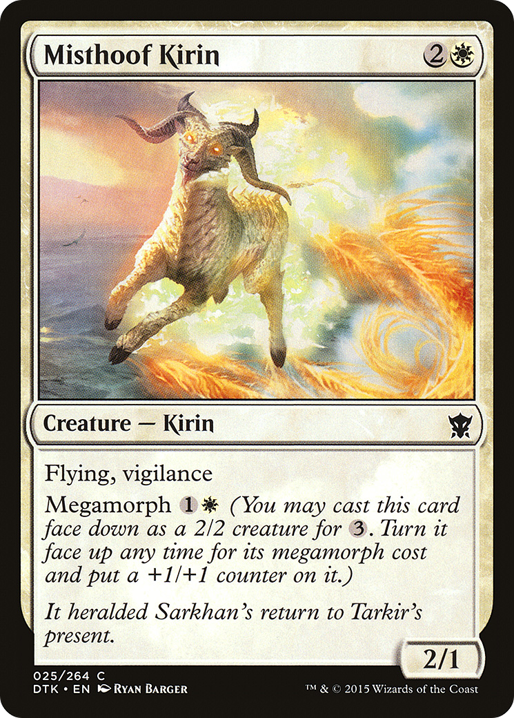 Misthoof Kirin [Dragons of Tarkir] Foil
