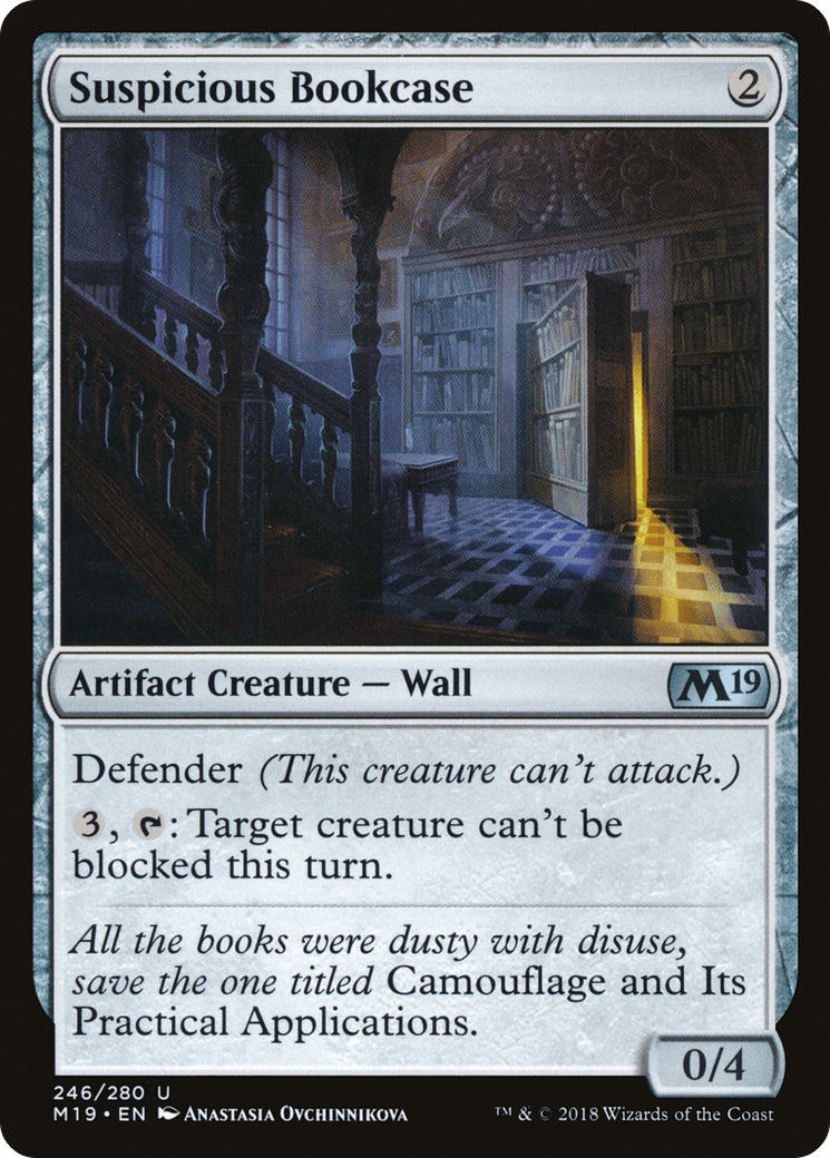 Suspicious Bookcase [Core Set 2019] Foil