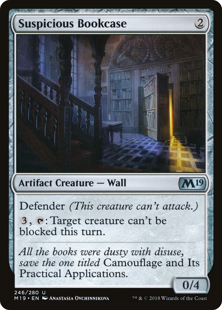 Suspicious Bookcase [Core Set 2019] Foil