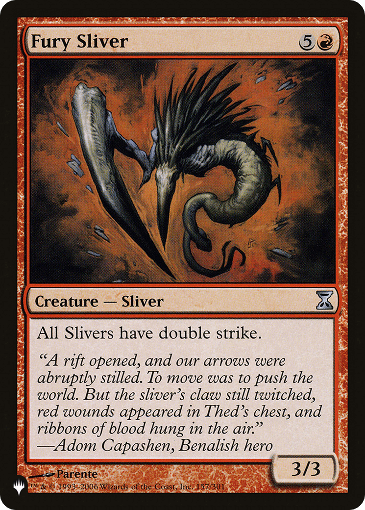 Fury Sliver |  (TSP-157) [The List]