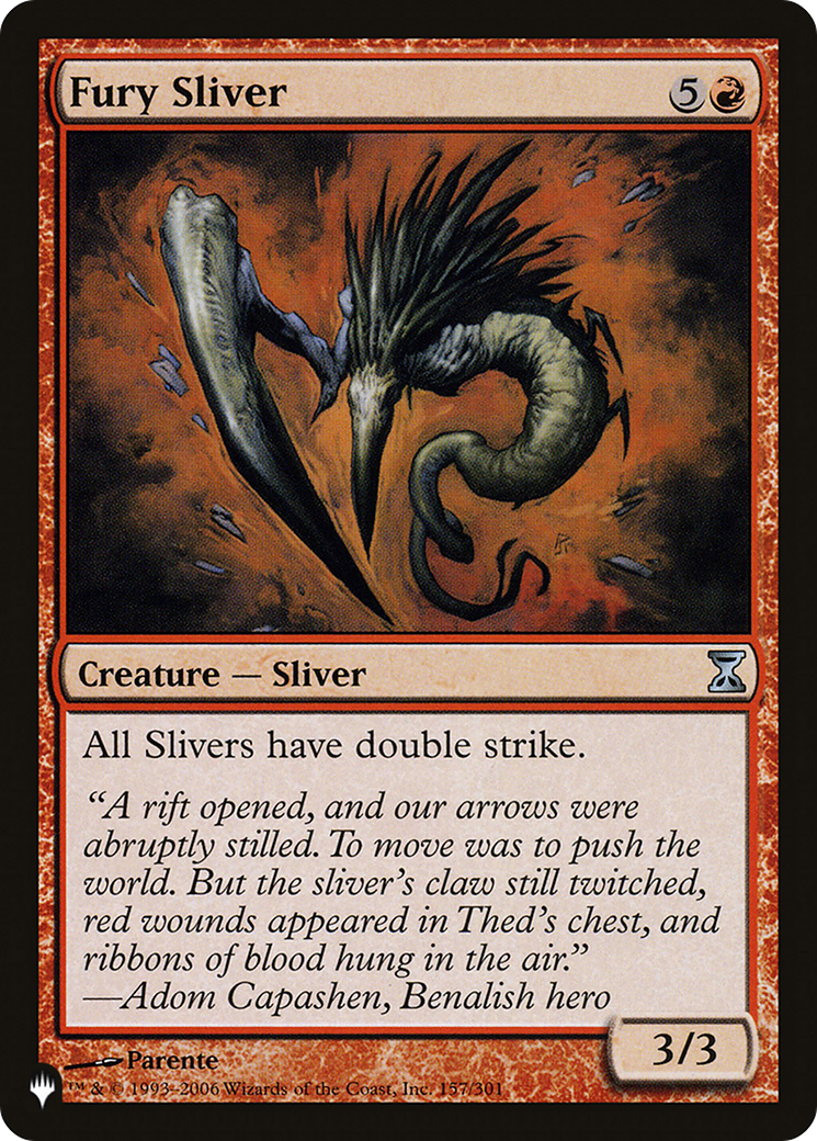 Fury Sliver |  (TSP-157) [The List]