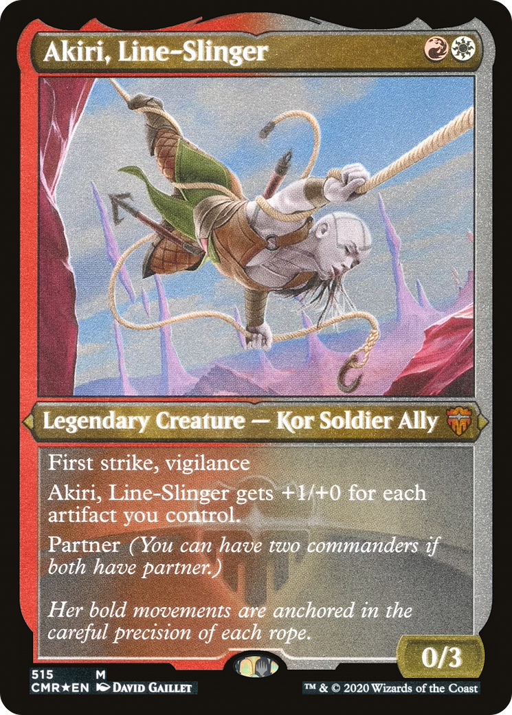 Akiri, Line-Slinger (515) [Commander Legends]  Foil