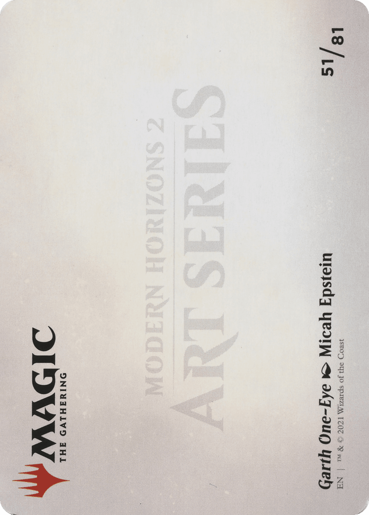 Garth One-Eye // Garth One-Eye (AMH2-051) - Modern Horizons 2 Art Series (Borderless) Foil