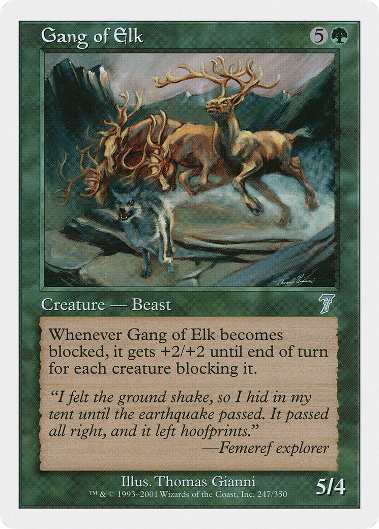 Gang of Elk [Seventh Edition] Foil