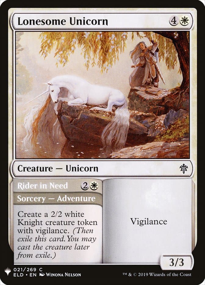 Lonesome Unicorn // Rider in Need |  (ELD-21) [The List]