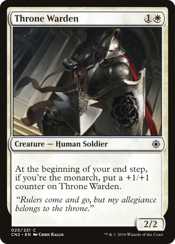 Throne Warden [Conspiracy: Take the Crown] Foil