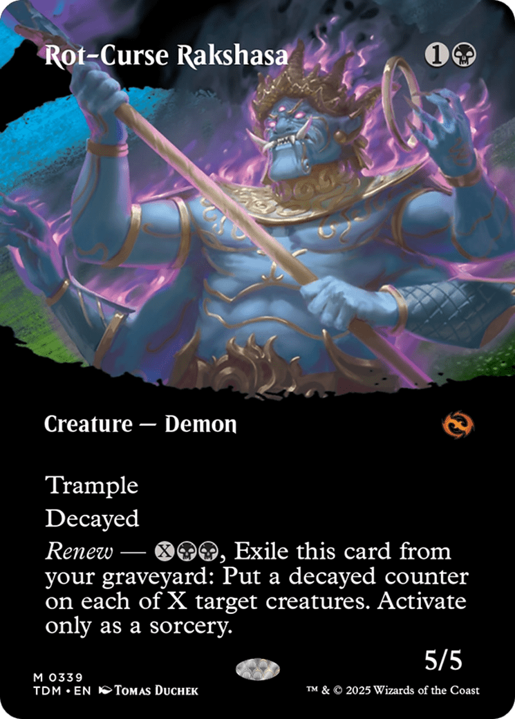 Rot-Curse Rakshasa (Borderless) (339) [Tarkir: Dragonstorm]