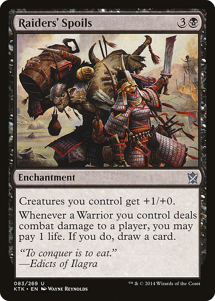 Raiders' Spoils [Khans of Tarkir] Foil