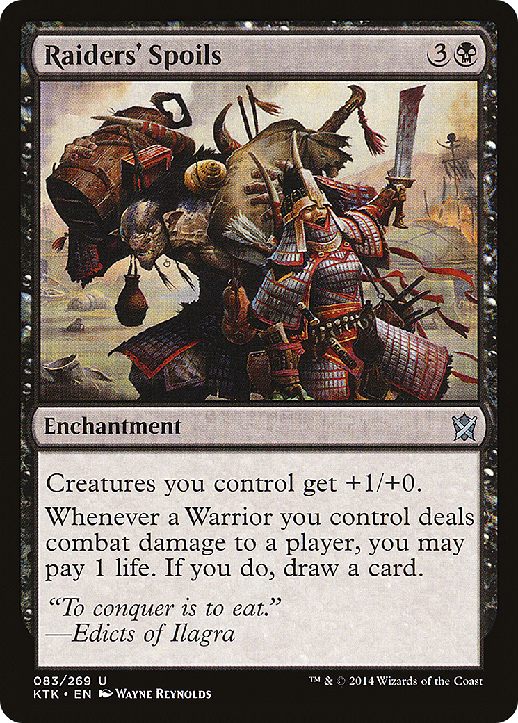 Raiders' Spoils [Khans of Tarkir] Foil