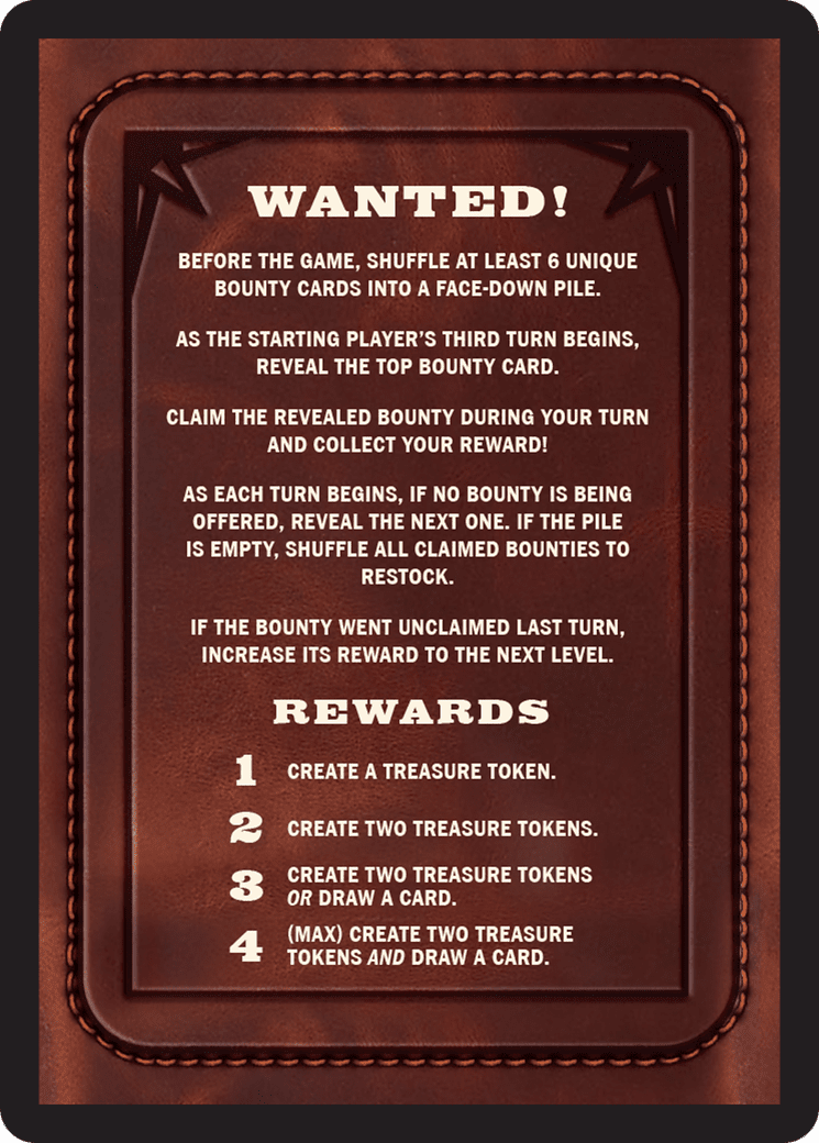 Bounty: Frankie The Fang // Wanted! (TOTC-031) - Outlaws of Thunder Junction Commander Tokens