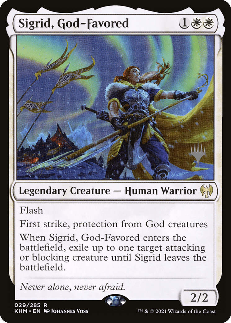 Sigrid, God-Favored (Promo Pack) [Kaldheim Promos] Foil