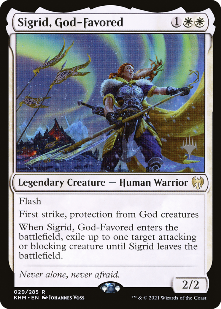 Sigrid, God-Favored (Promo Pack) [Kaldheim Promos] Foil