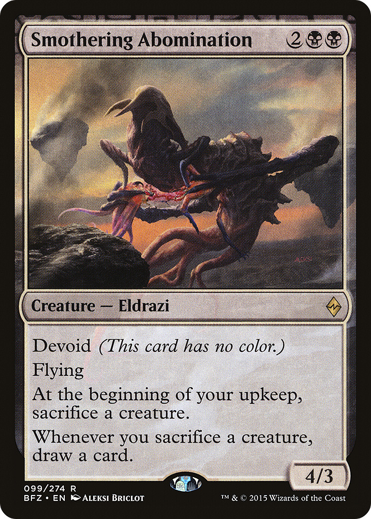 Smothering Abomination [Battle for Zendikar] Foil