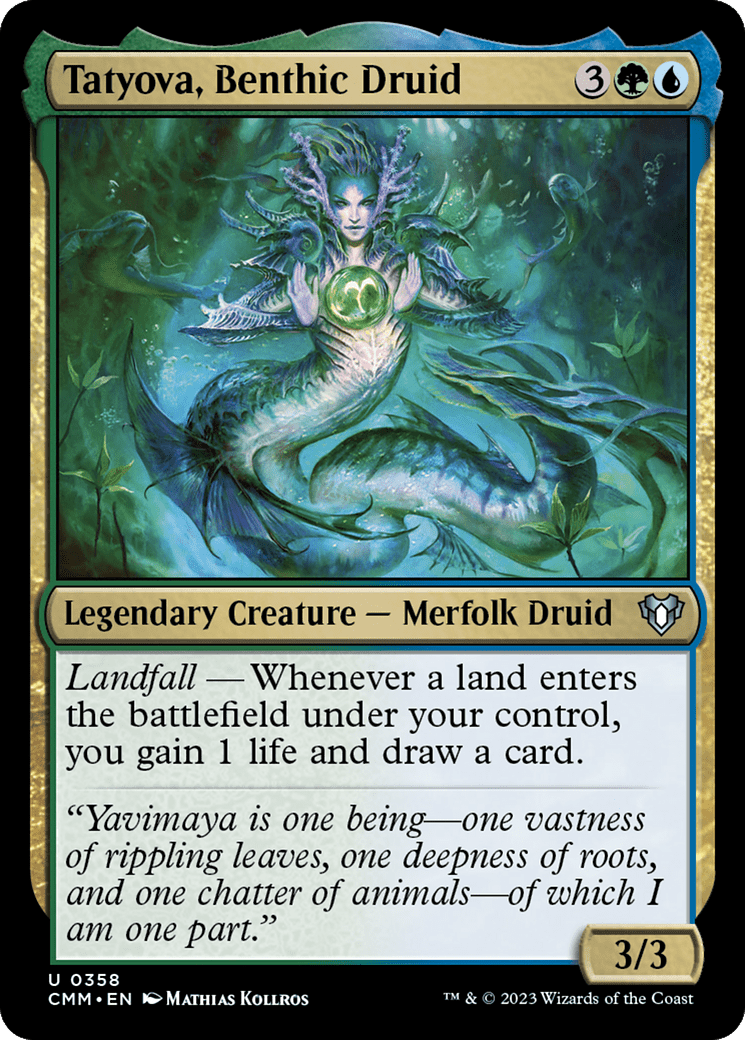 Tatyova, Benthic Druid [Commander Masters] Foil