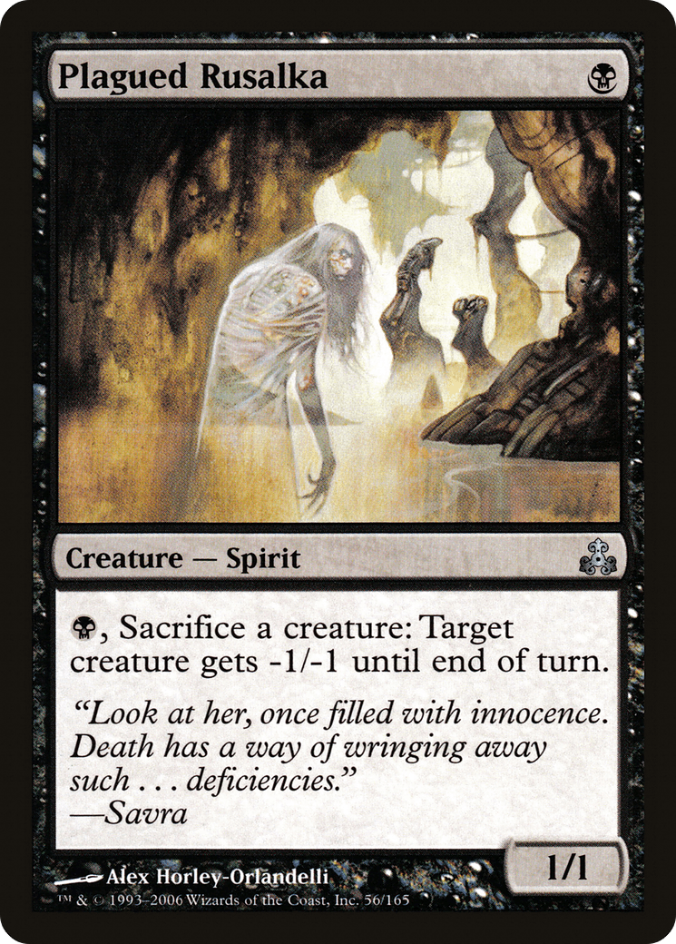Plagued Rusalka [Guildpact] Foil