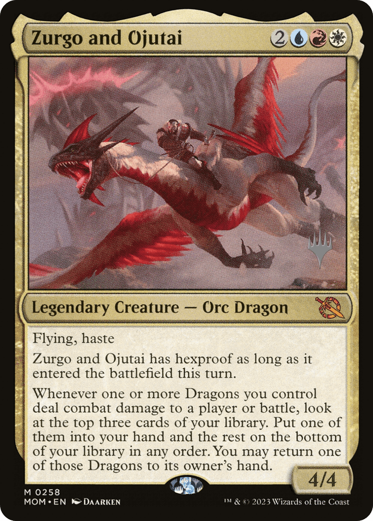 Zurgo and Ojutai (Promo Pack) [March of the Machine Promos] Foil