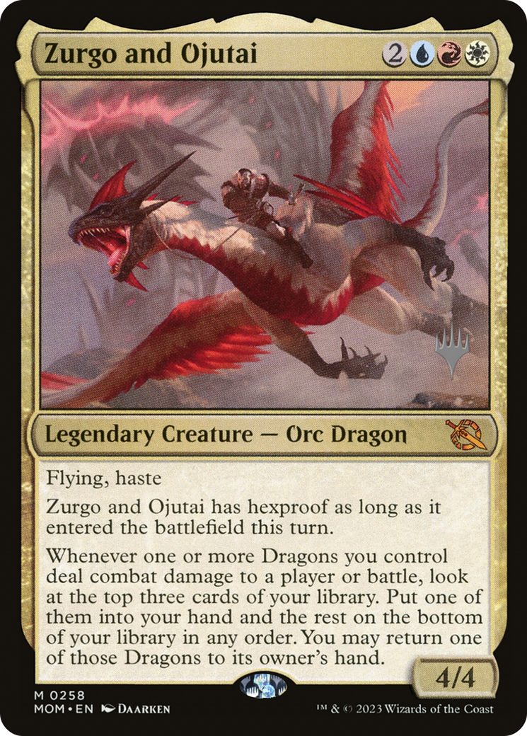 Zurgo and Ojutai (Promo Pack) [March of the Machine Promos] Foil