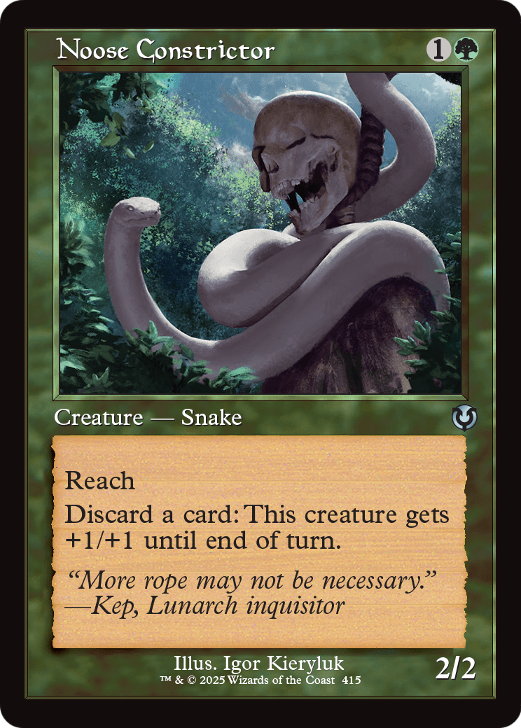 Noose Constrictor (Retro Frame) (-415) [Innistrad Remastered]  Foil