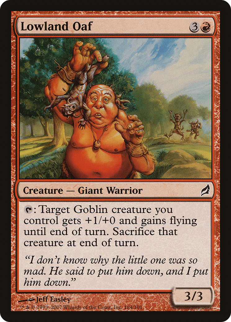 Lowland Oaf [Lorwyn] Foil