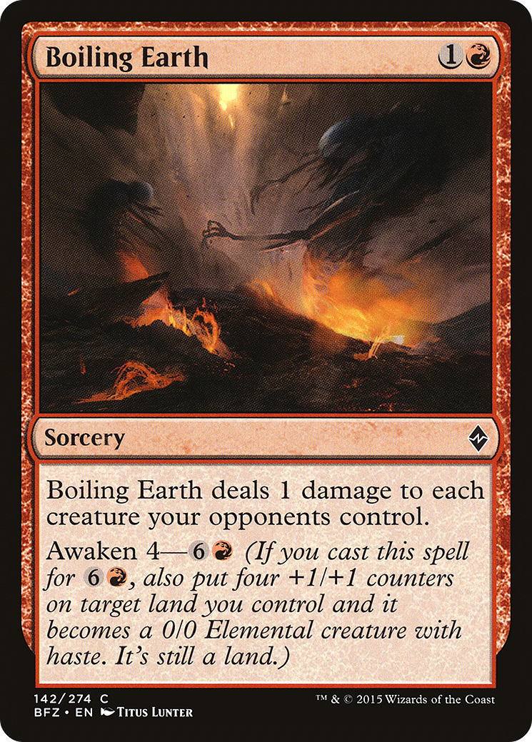 Boiling Earth [Battle for Zendikar] Foil