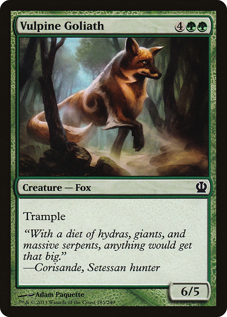 Vulpine Goliath [Theros] Foil