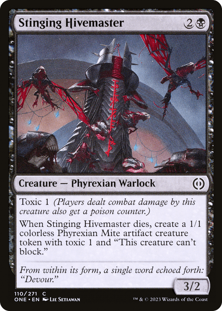 Stinging Hivemaster [Phyrexia: All Will Be One] Foil