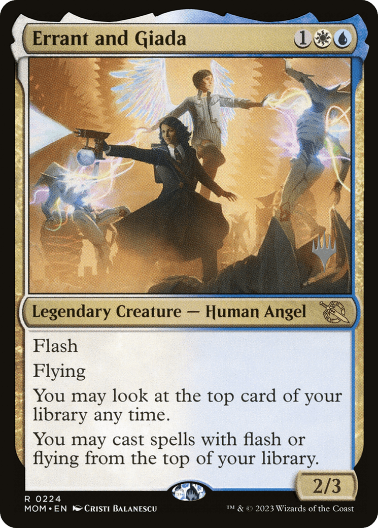 Errant and Giada (Promo Pack) [March of the Machine Promos] Foil