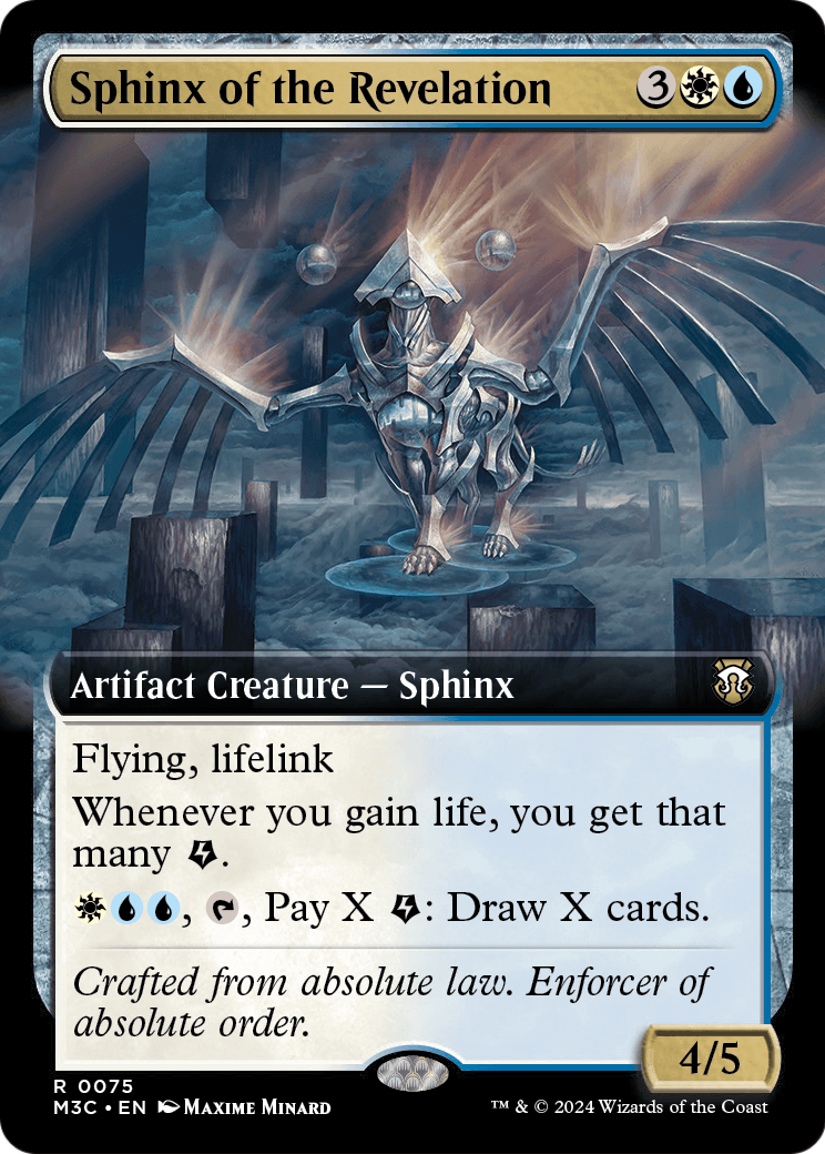 Sphinx of the Revelation (M3C-075) - Modern Horizons 3 Commander: (Extended Art) Foil