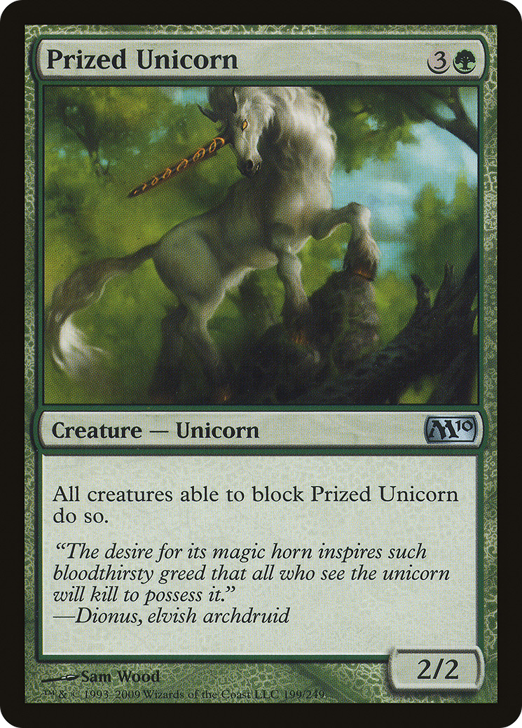 Prized Unicorn [Magic 2010] Foil