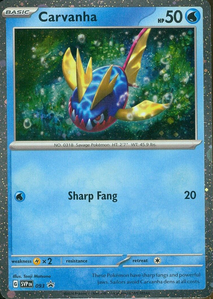 Carvanha 093- SV Scarlet & Violet Promo Cards Holofoil