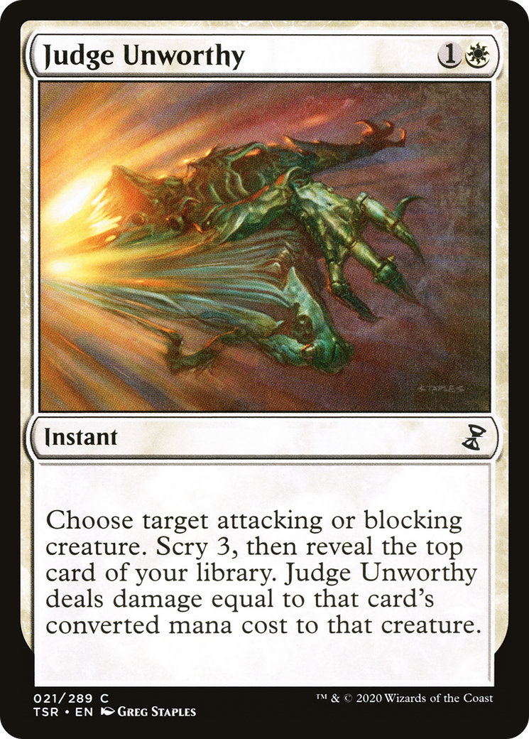 Judge Unworthy [Time Spiral Remastered] Foil